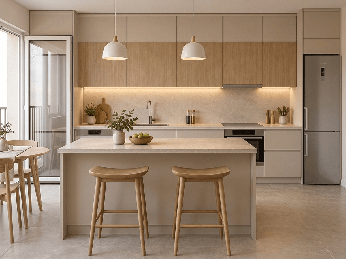 Interior design in Scandinavian style — Kitchen by GenRoom AI