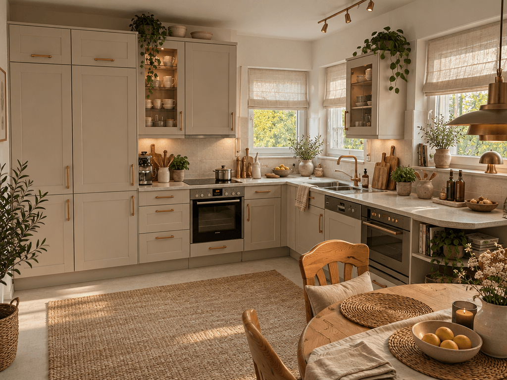 Kitchen interior in Scandinavian style — photo by GenRoom AI