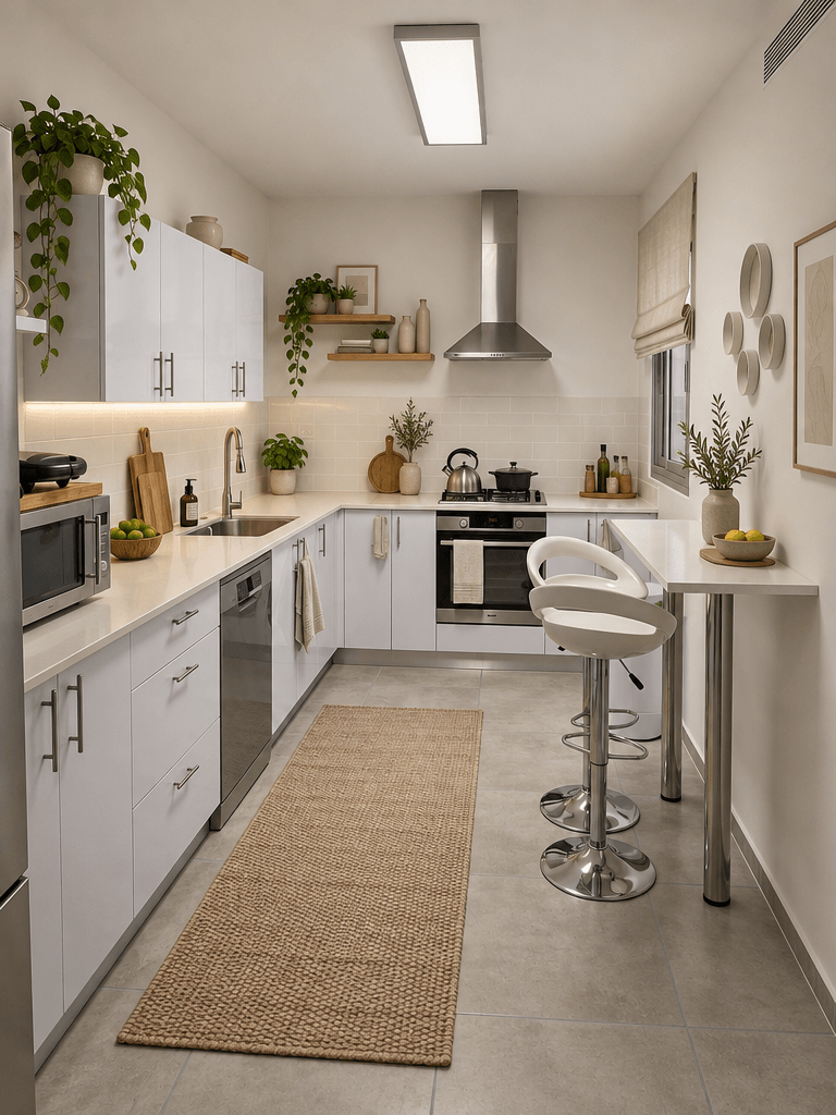 Kitchen interior in Minimalism style — photo by GenRoom AI