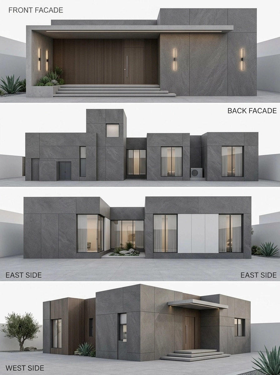 Facade design in Minimalist Facade style — Facade by GenRoom AI