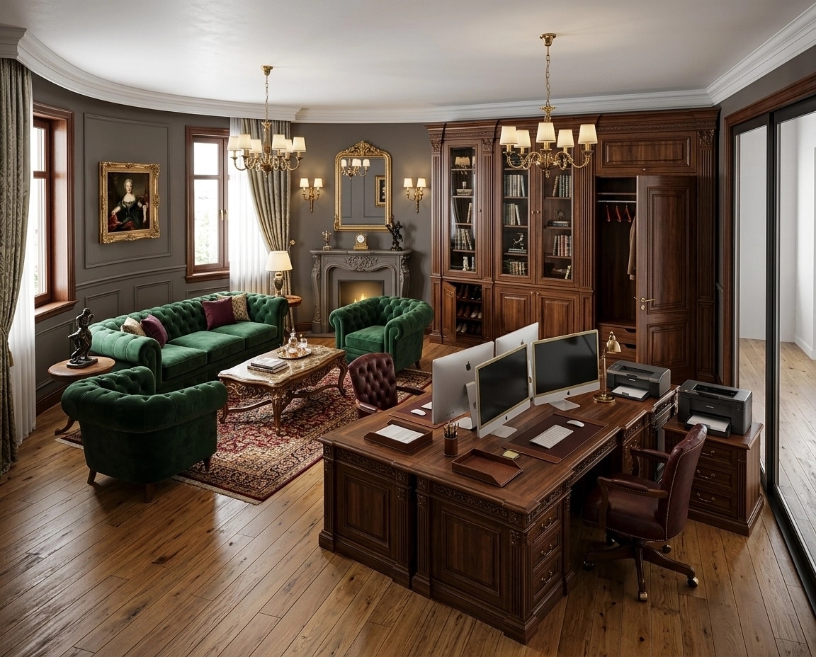 Interior design in Classic style — Living Room by GenRoom AI