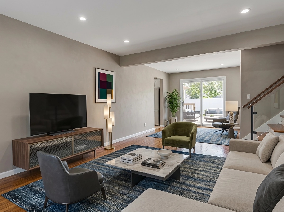 Interior design in Contemporary style — Living Room by GenRoom AI