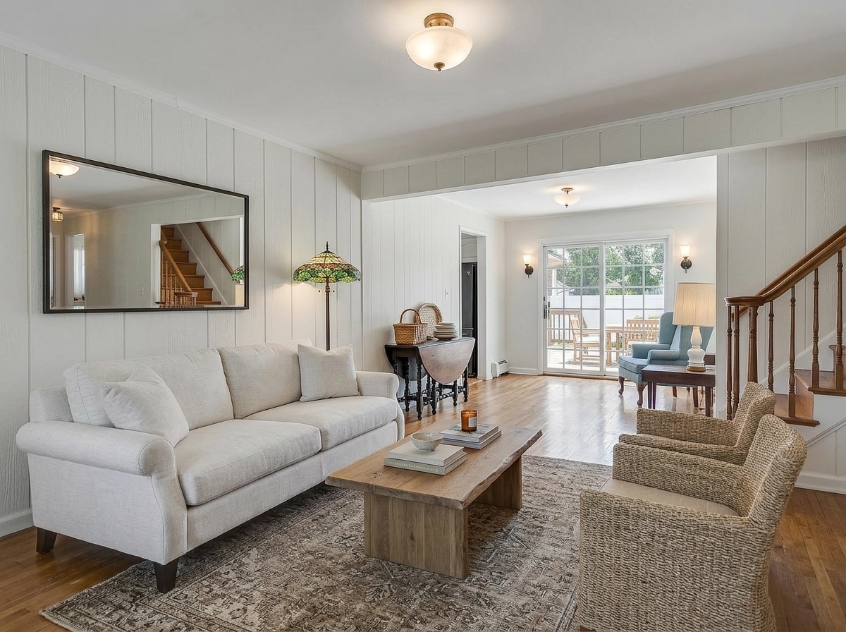 Modern Farmhouse Living Room design — interior photo by GenRoom AI
