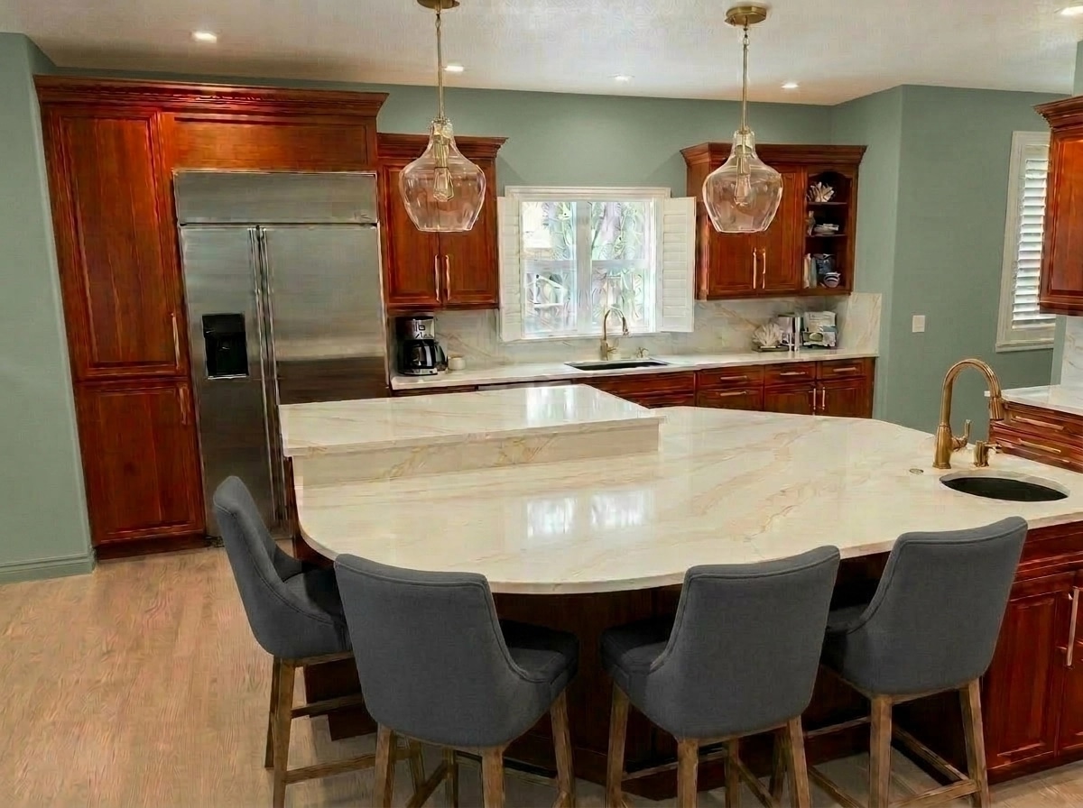 Interior design in Coastal / Hamptons style — Kitchen by GenRoom AI