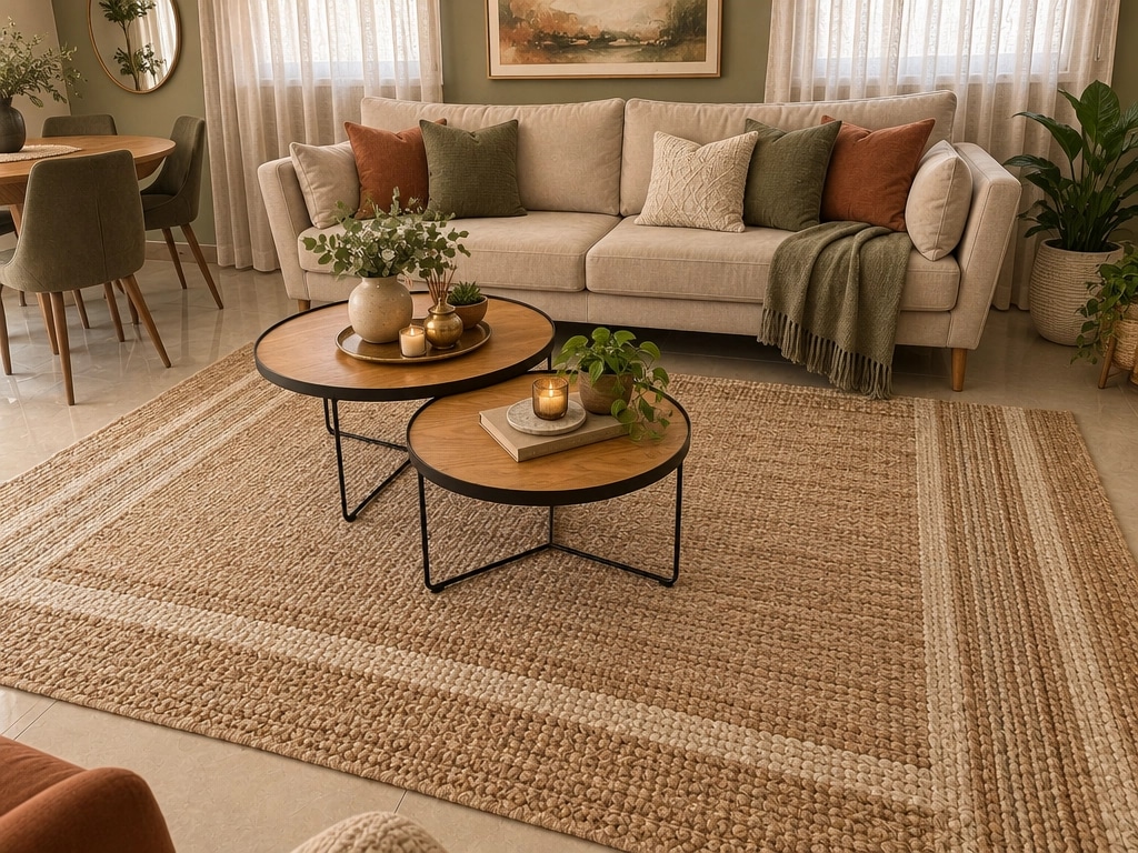 Rustic Living Room design — interior photo by GenRoom AI