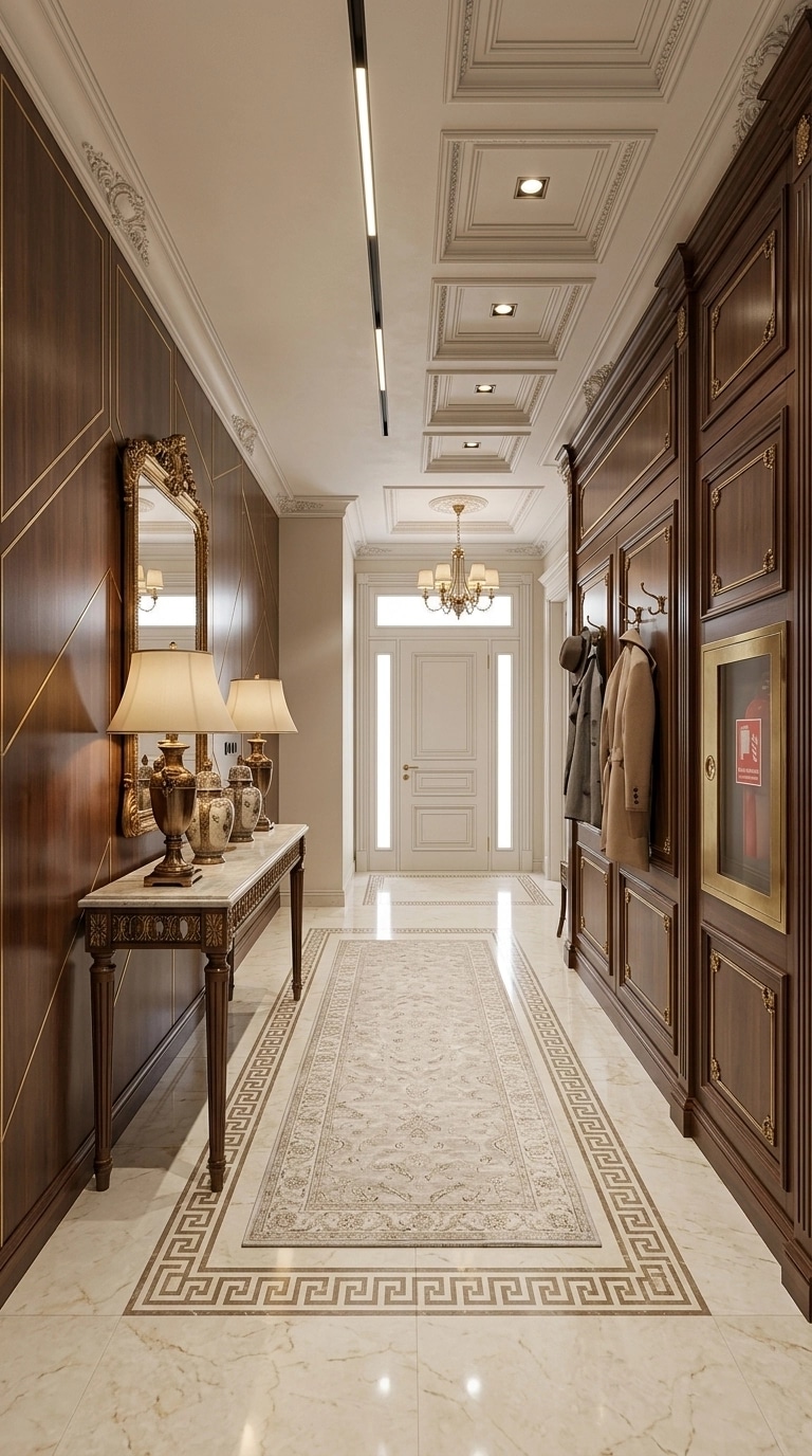Neoclassic Hallway design — interior photo by GenRoom AI