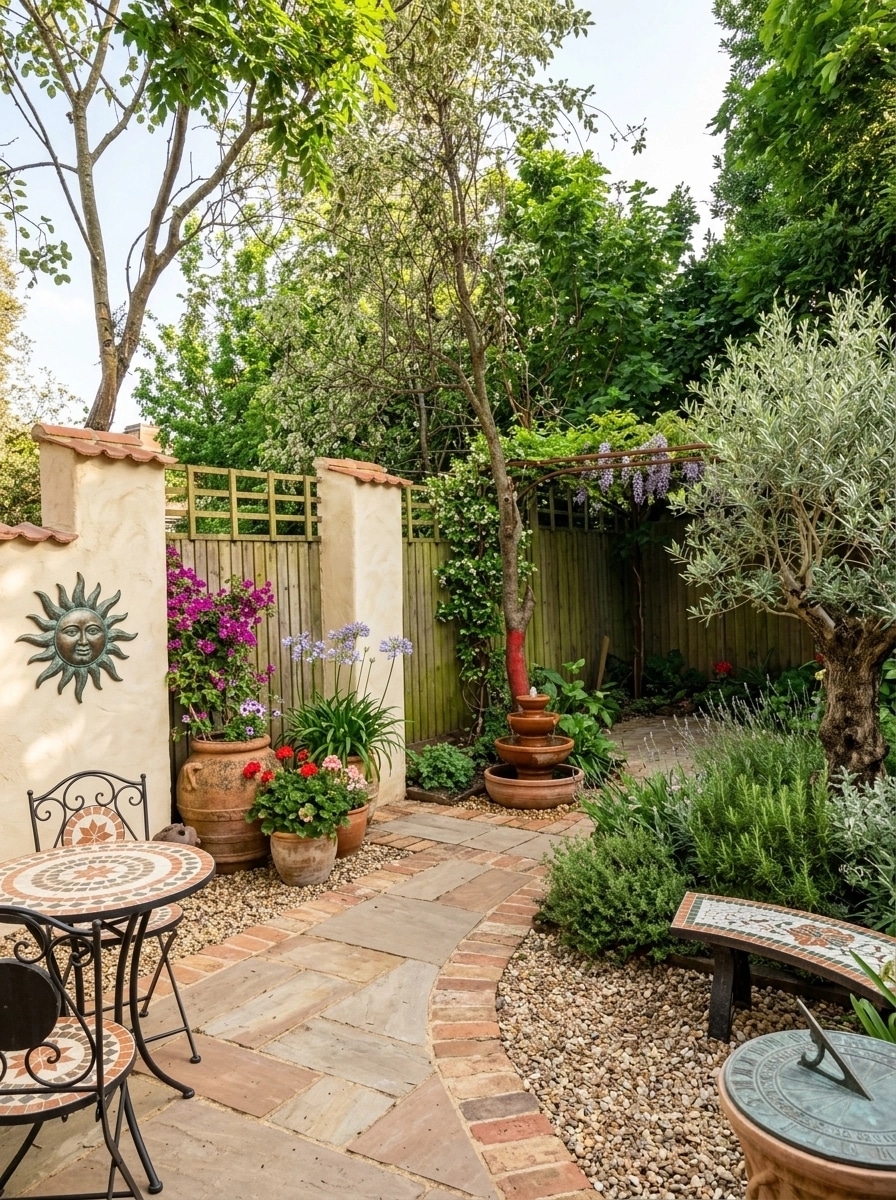 Landscape design in Mediterranean Yard style — Yard by GenRoom AI