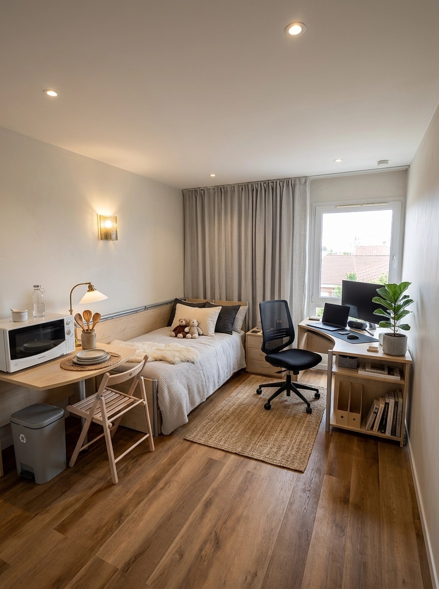 Interior design in Scandinavian style — studio by GenRoom AI