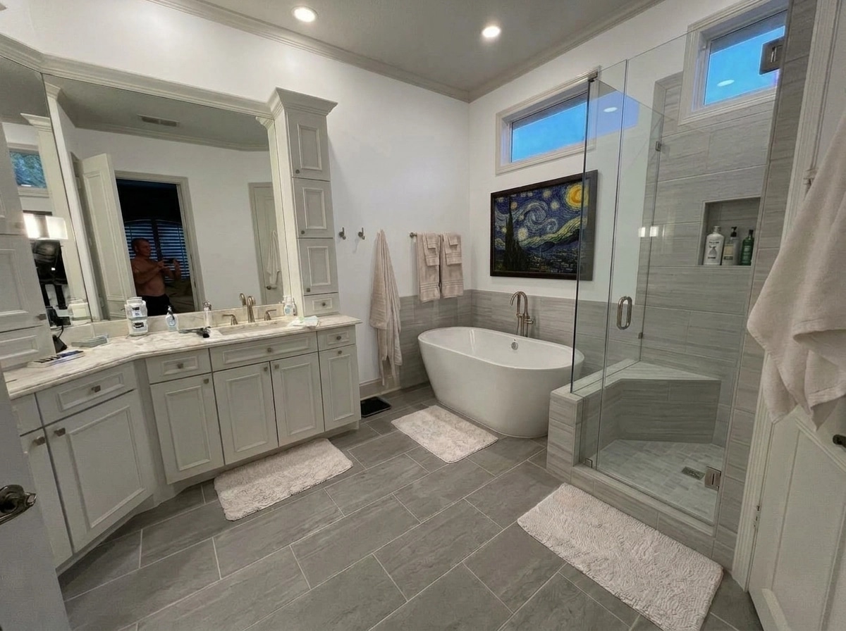 Bathroom interior in no_style style — photo by GenRoom AI