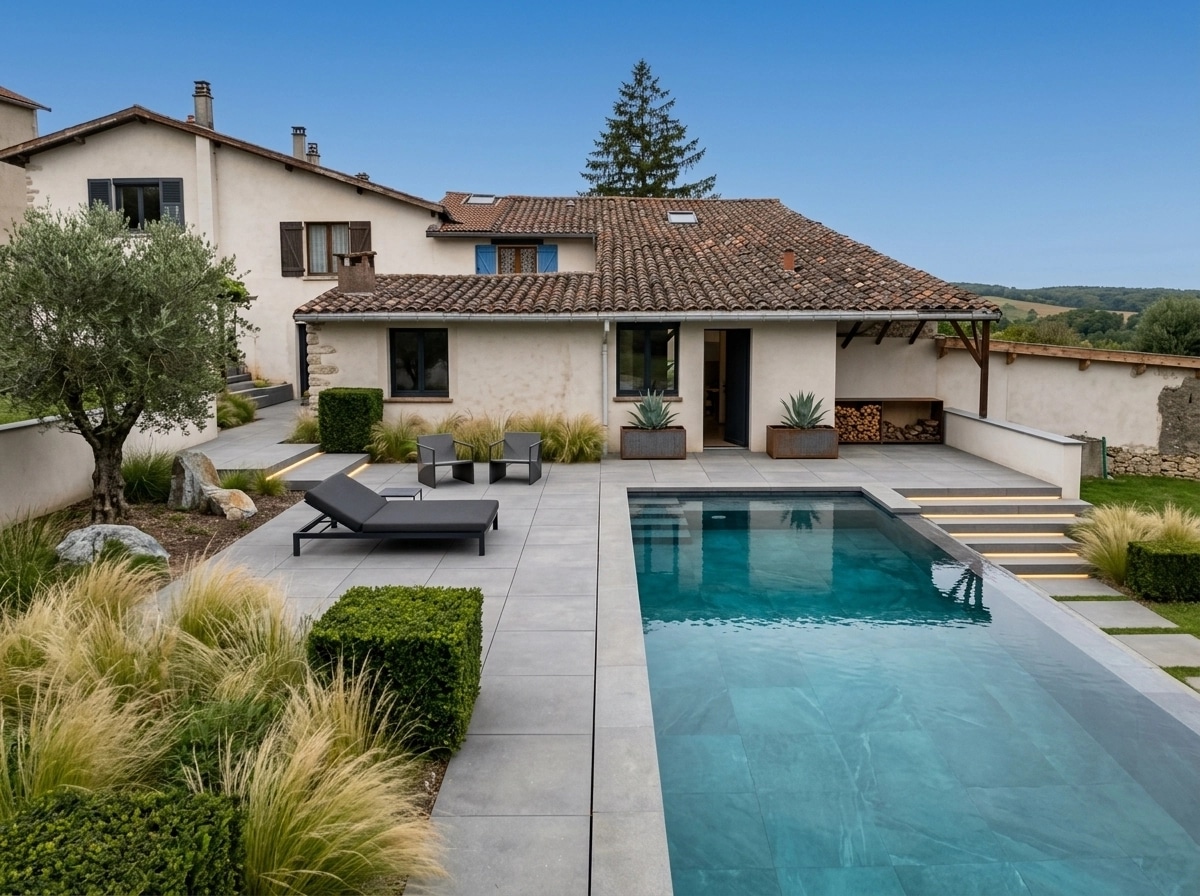 Landscape design in Minimalist Yard style — Yard by GenRoom AI