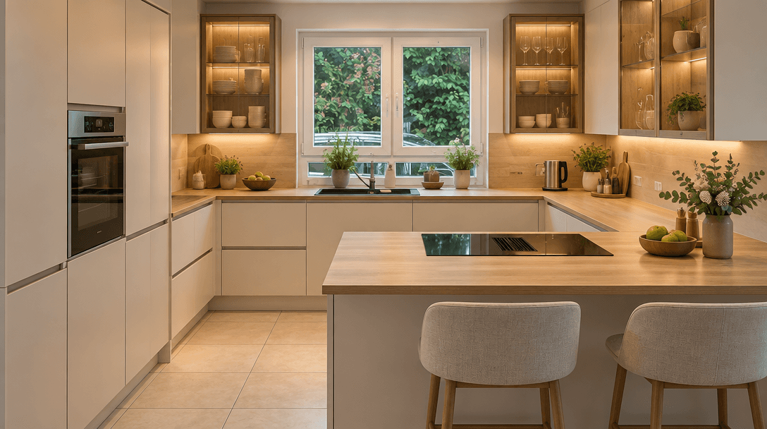 Kitchen interior in Contemporary style — photo by GenRoom AI