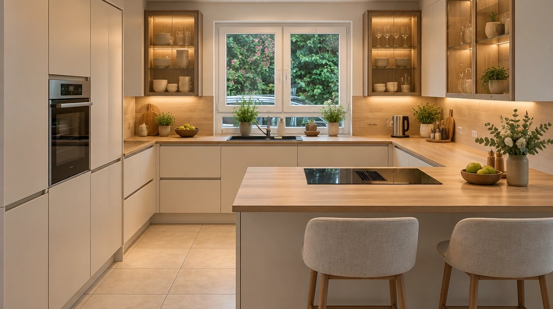 Interior design in Contemporary style — Kitchen by GenRoom AI