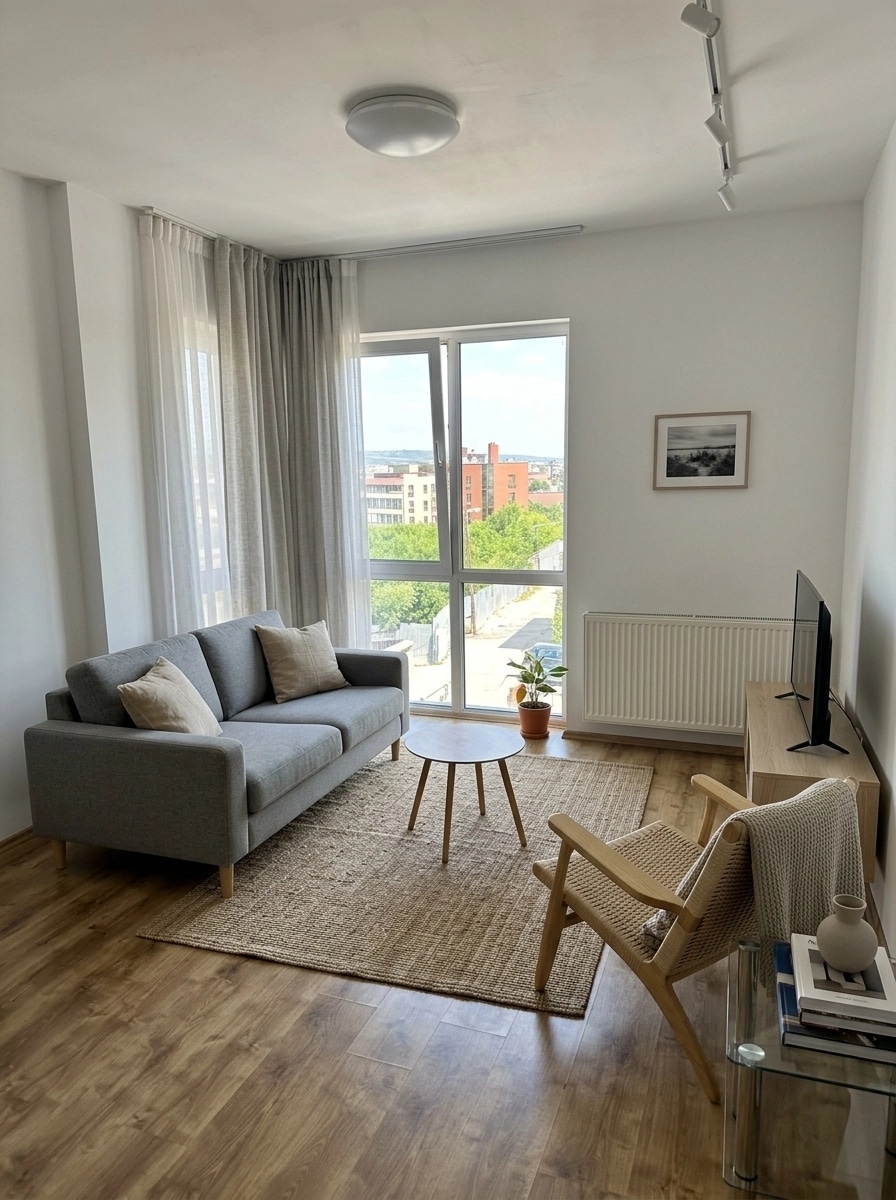 Interior design in Scandinavian style — Living Room by GenRoom AI