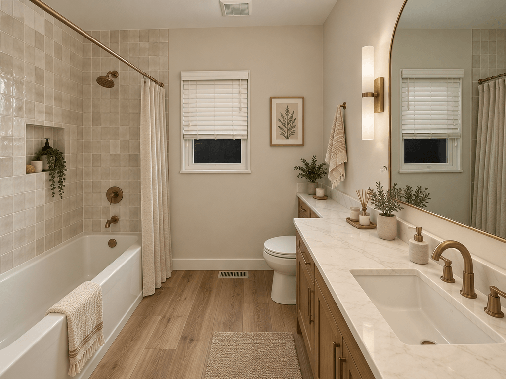 Bathroom interior in no_style style — photo by GenRoom AI