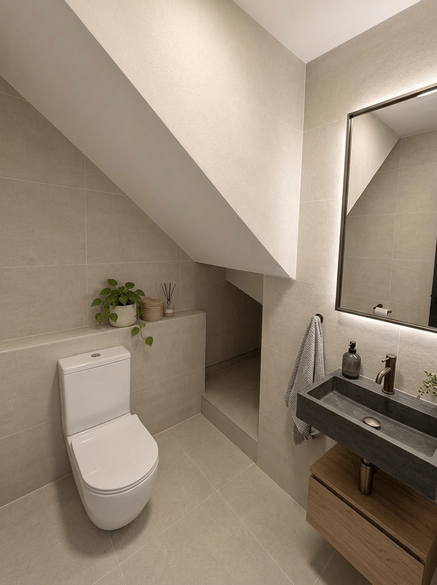 Interior design in Minimalism style — Bathroom by GenRoom AI