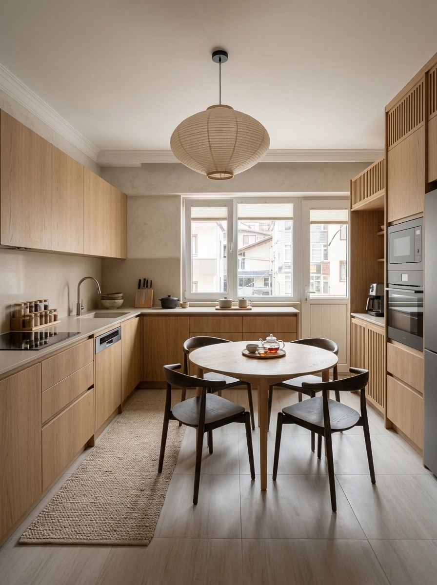 Interior design in Japandi style — Kitchen by GenRoom AI