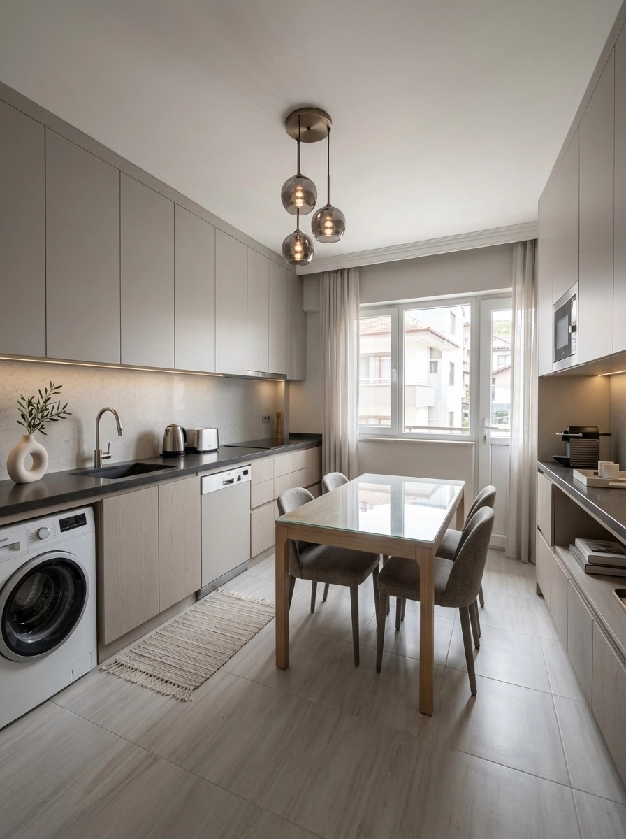 Minimalism Kitchen design — interior photo by GenRoom AI