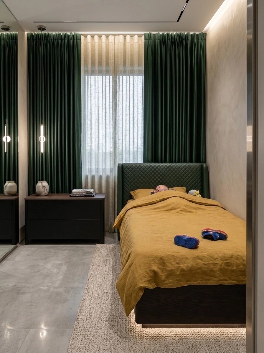 Contemporary Bedroom design — interior photo by GenRoom AI