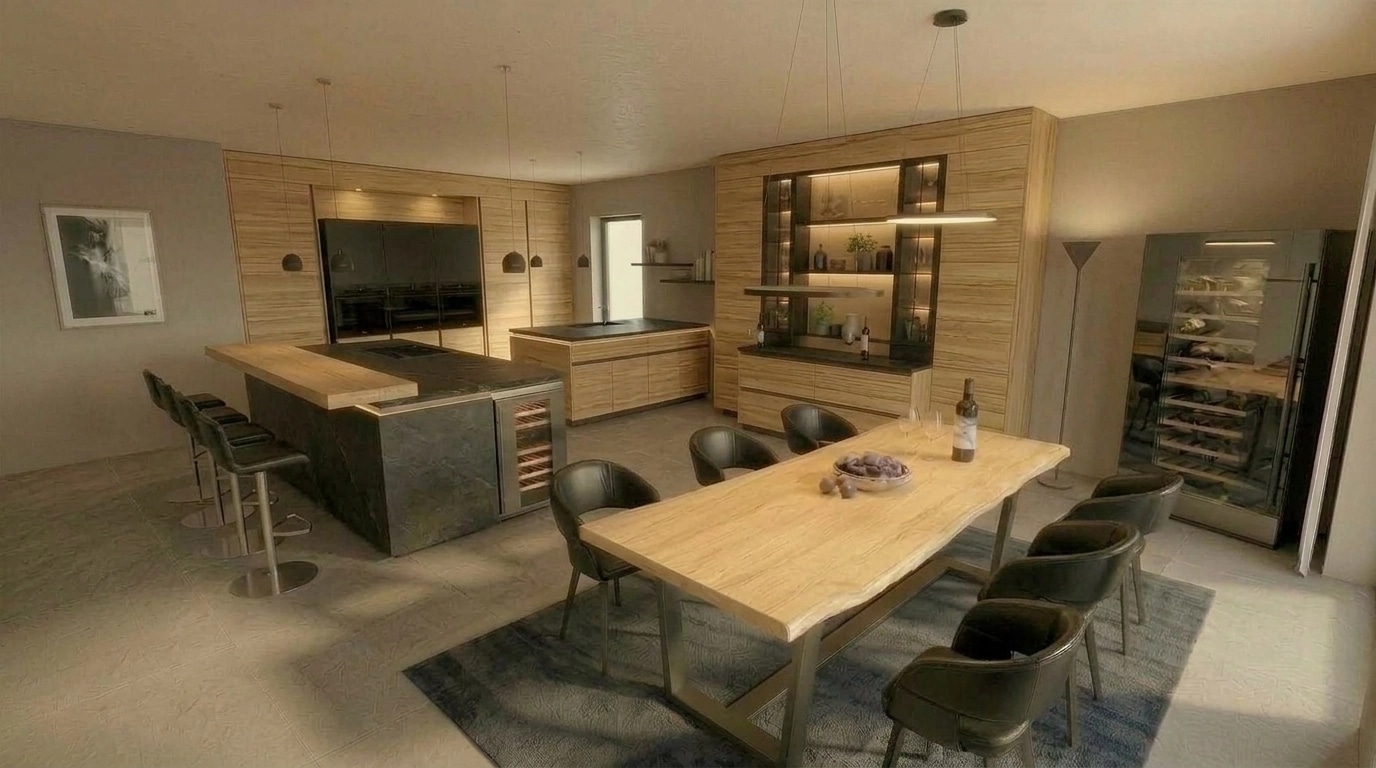 Kitchen interior in no_style style — photo by GenRoom AI