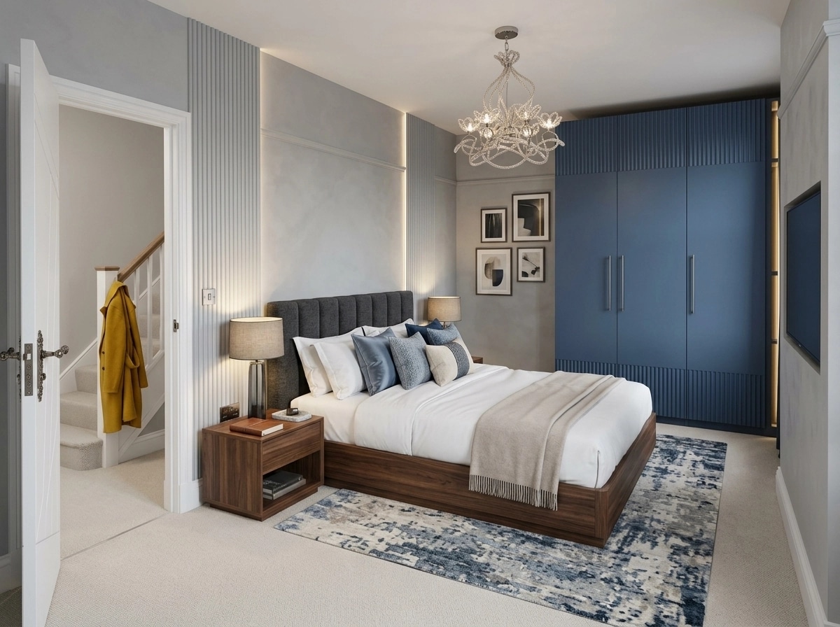 Contemporary Bedroom design — interior photo by GenRoom AI