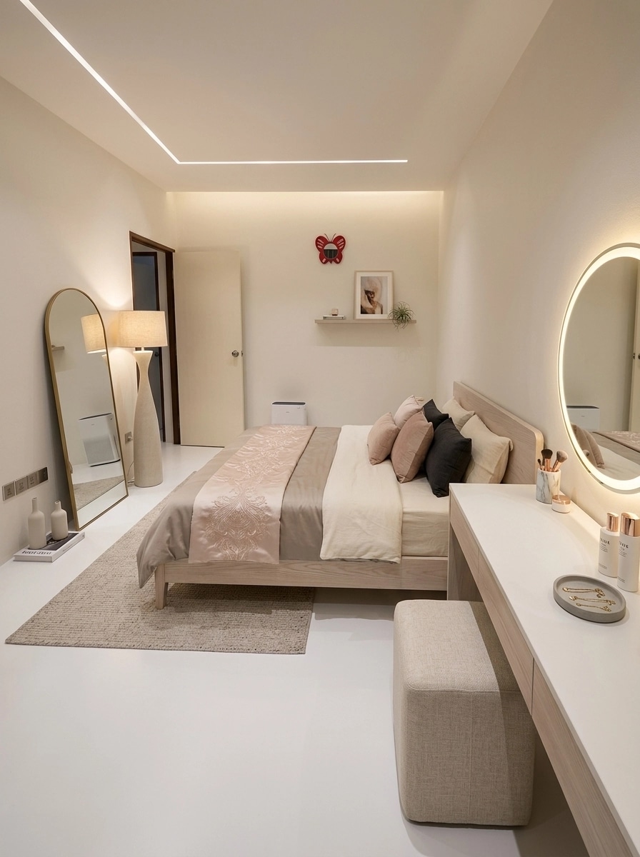 Minimalism Bedroom design — interior photo by GenRoom AI