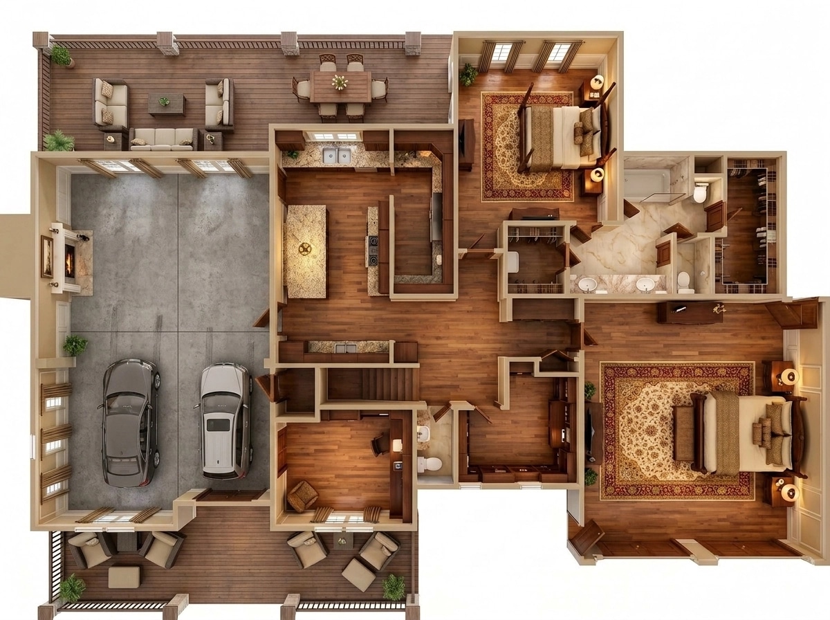 Interior design in Classic style — Living Room by GenRoom AI
