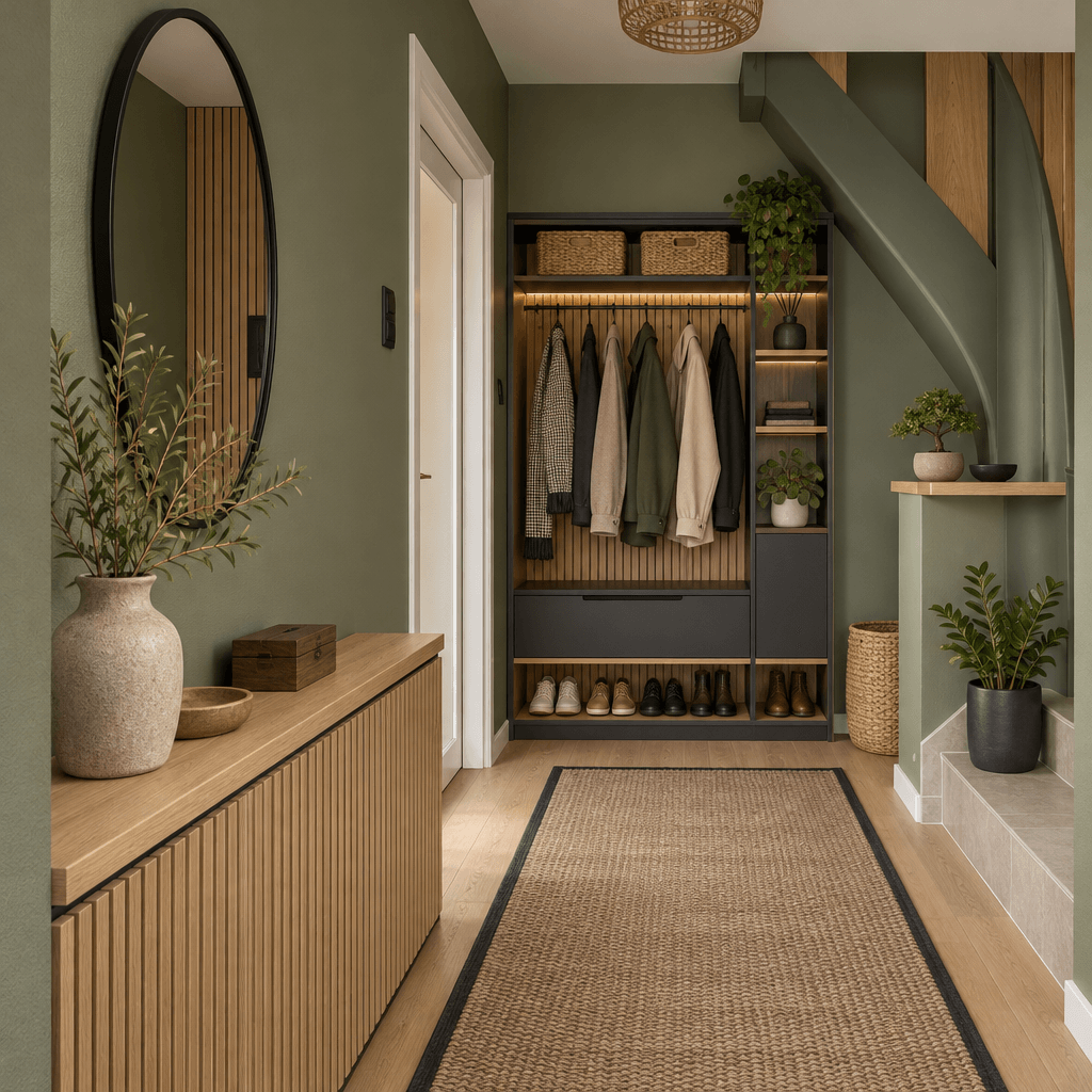Japandi Hallway design — interior photo by GenRoom AI