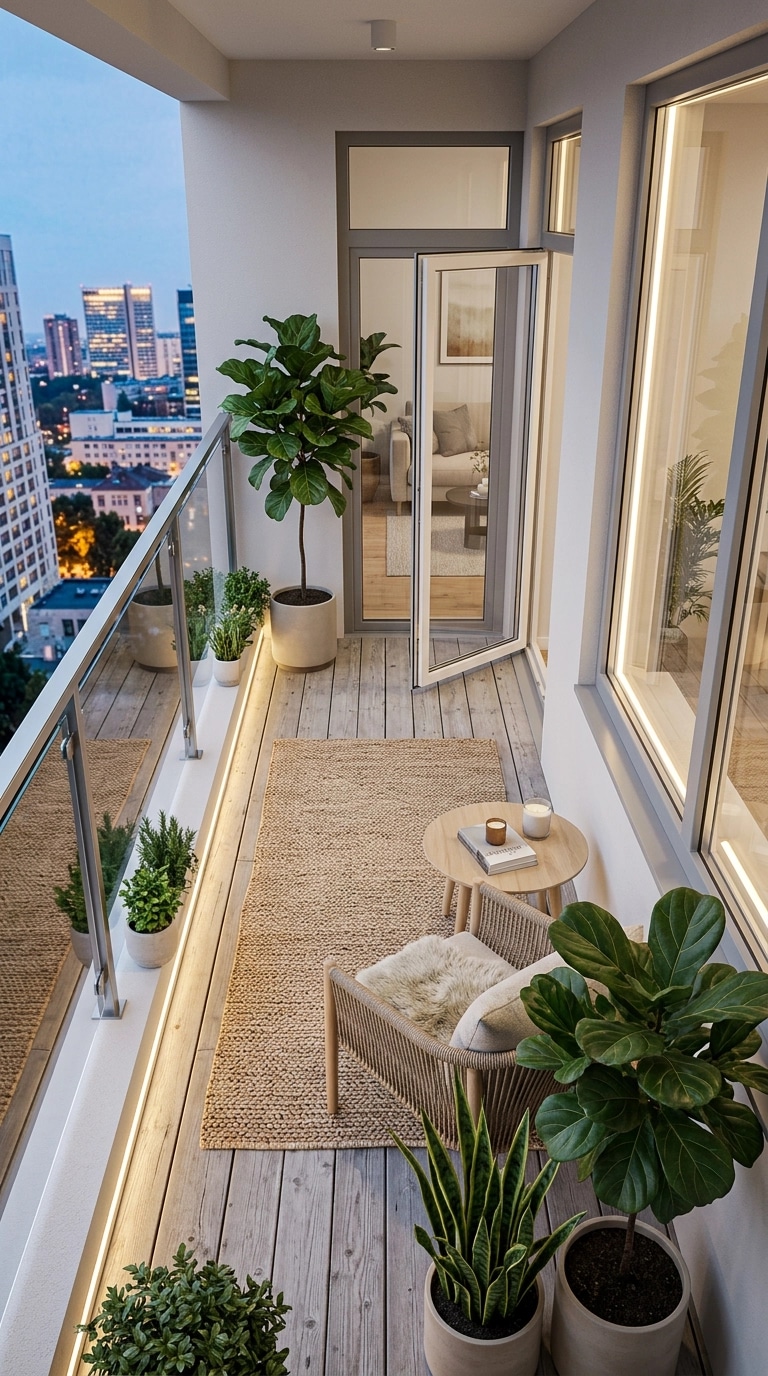 Interior design in Scandinavian style — balcony by GenRoom AI