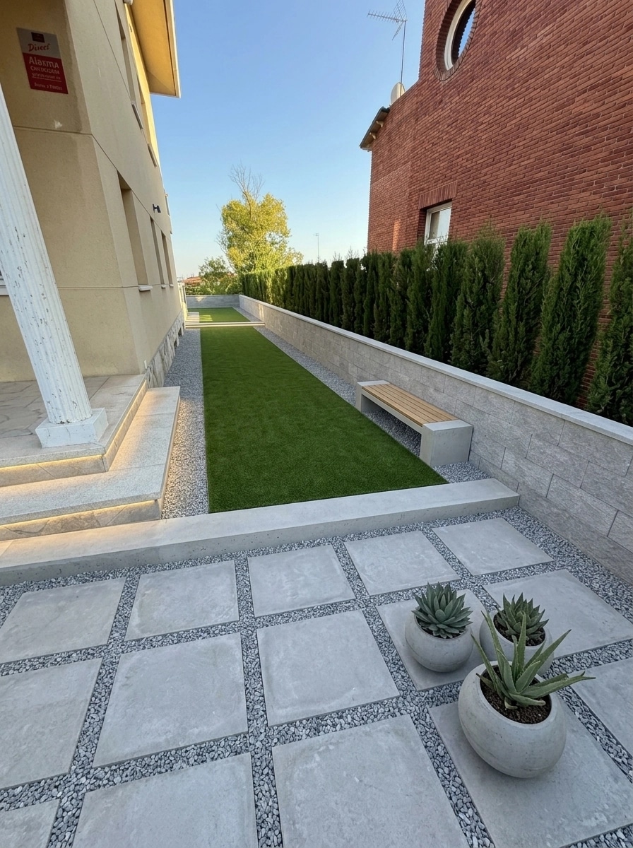 Landscape design in Minimalist Yard style — Yard by GenRoom AI