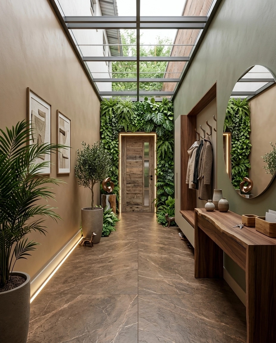 Interior design in Biophilic style — Hallway by GenRoom AI