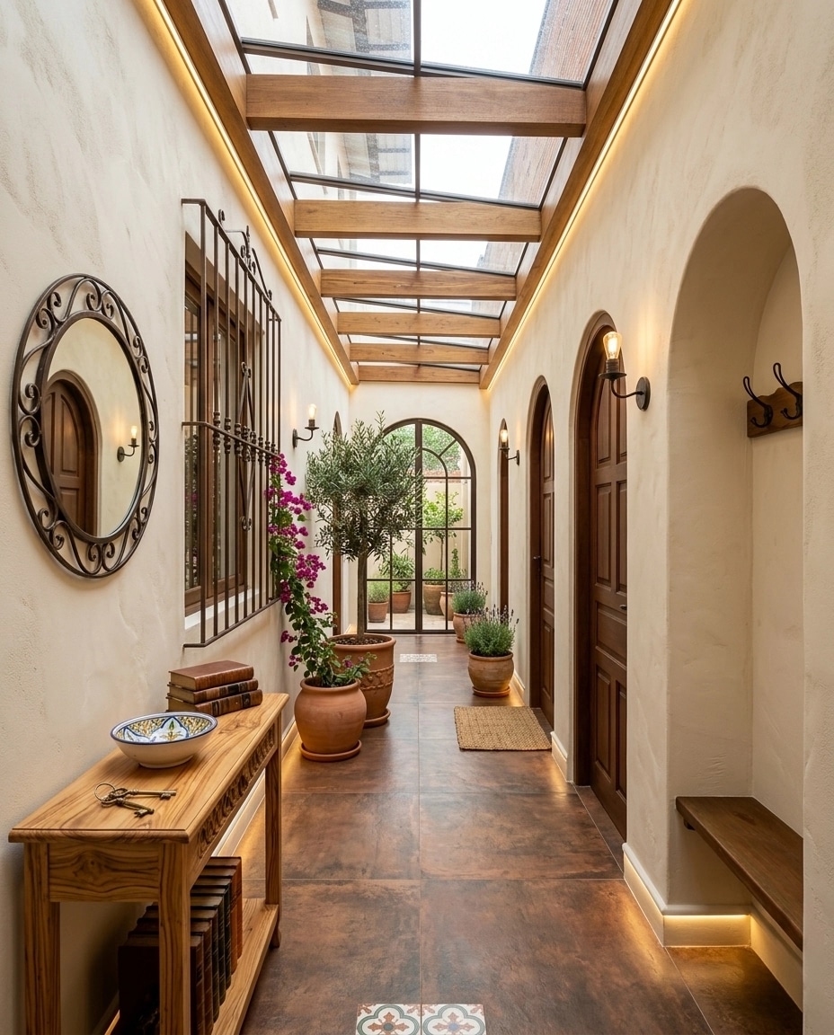 Mediterranean Hallway design — interior photo by GenRoom AI