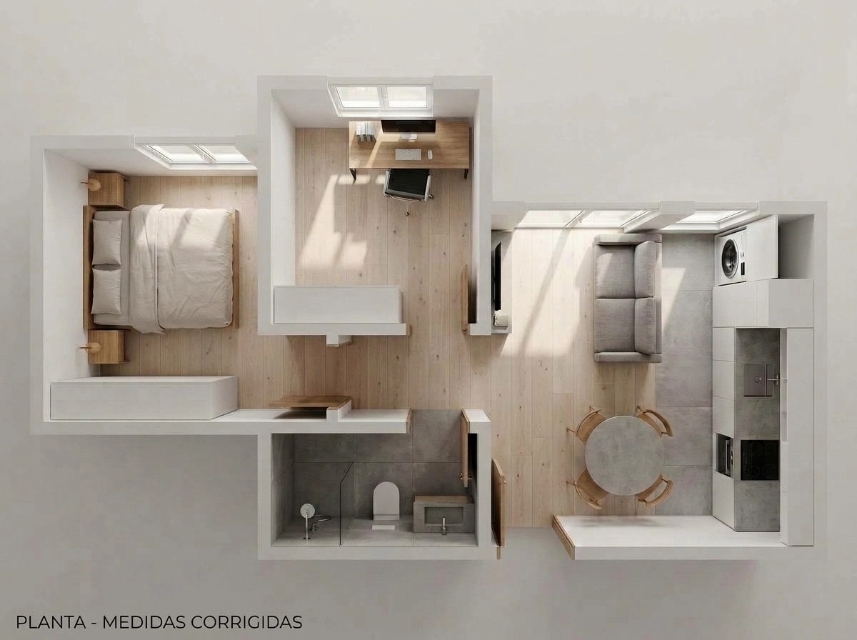 Interior design in Minimalism style — Living Room by GenRoom AI
