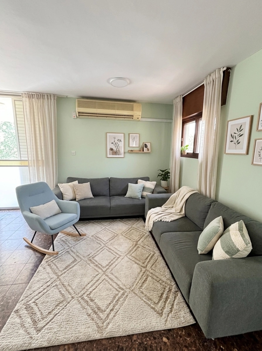 Interior design in Scandinavian style — Living Room by GenRoom AI