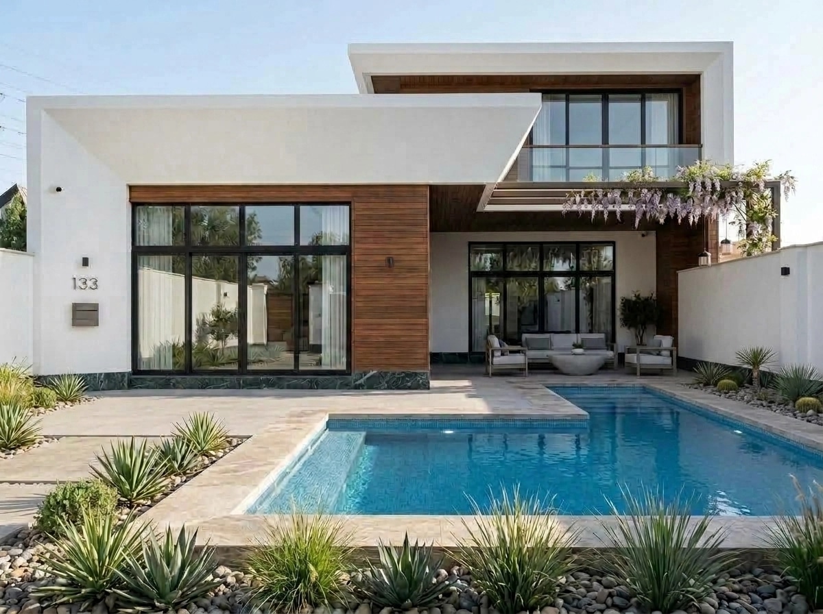 Facade design in Contemporary Facade style — Facade by GenRoom AI