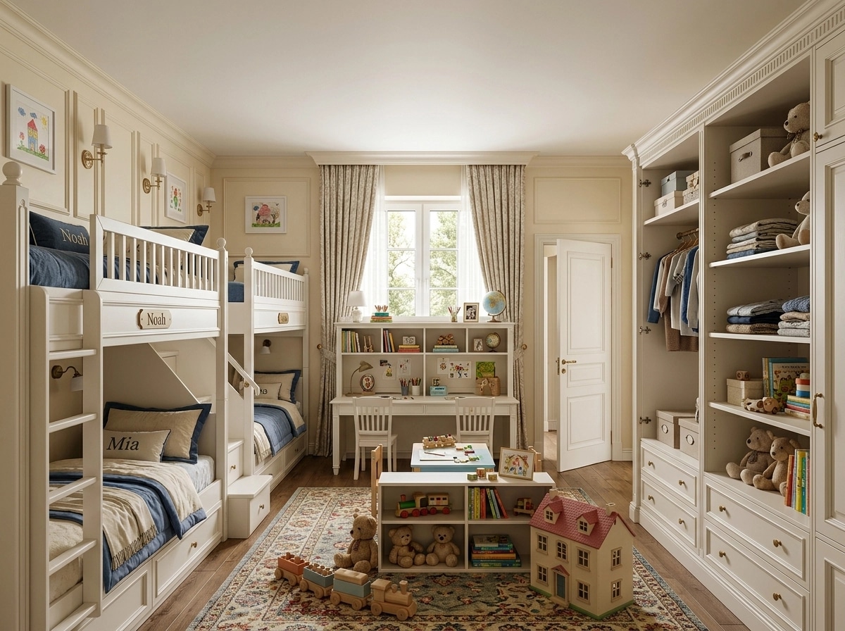 Interior design in Classic style — Kids Room by GenRoom AI
