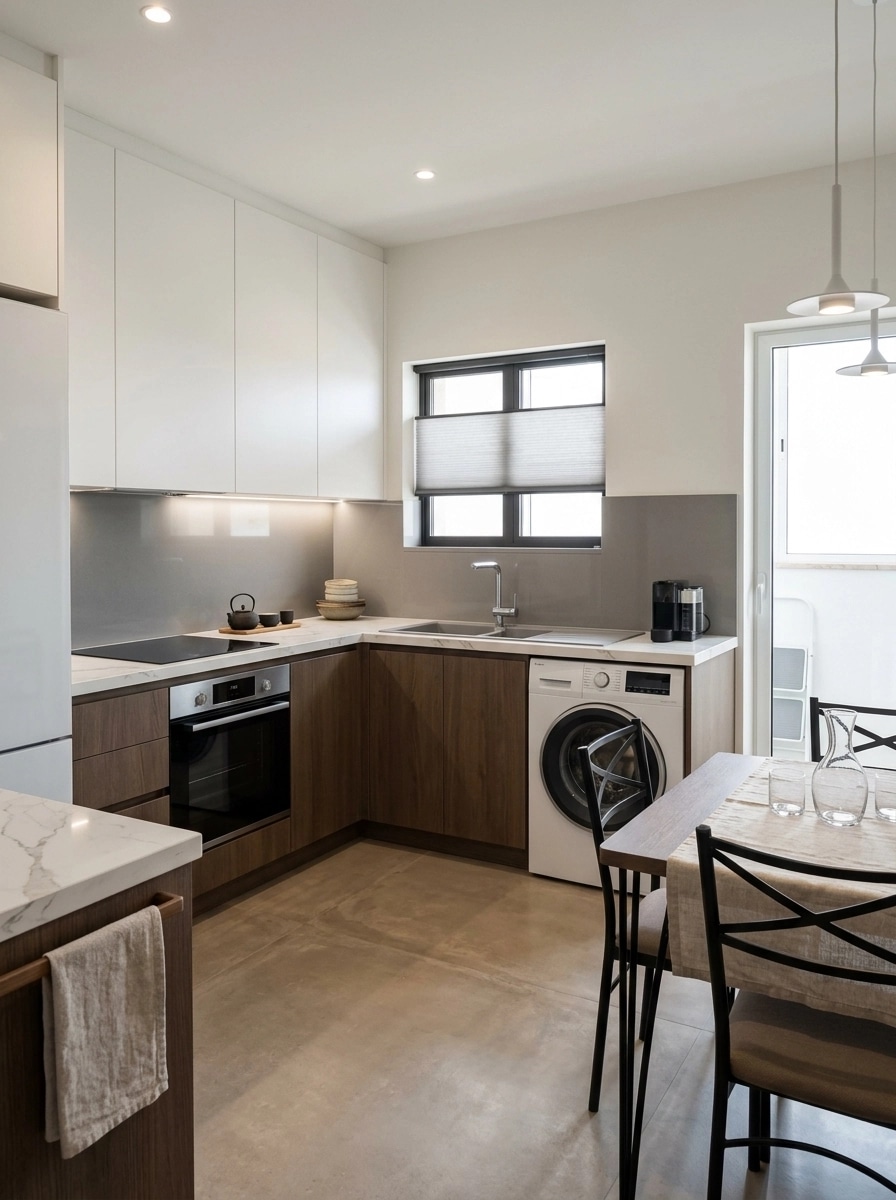 Kitchen interior in Contemporary style — photo by GenRoom AI