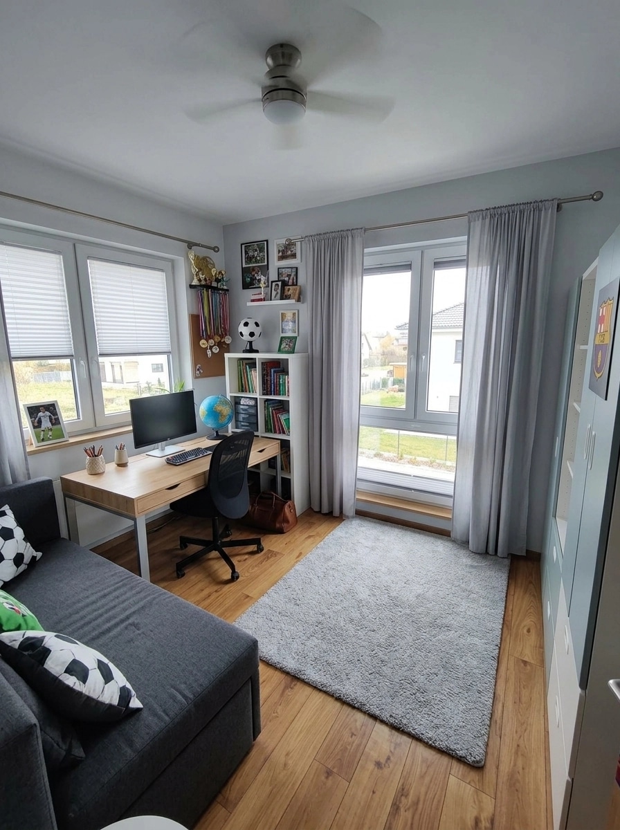 Contemporary Kids Room design — interior photo by GenRoom AI