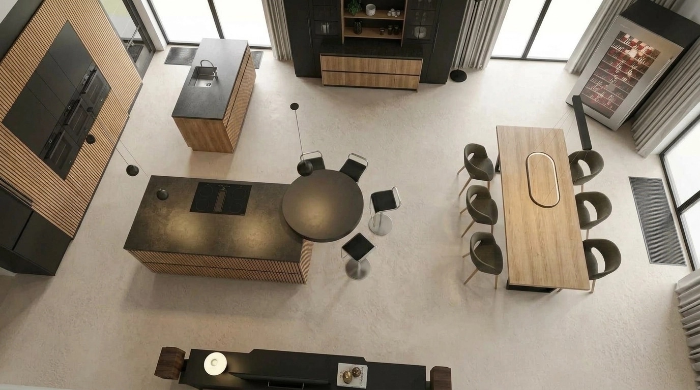 Kitchen interior in no_style style — photo by GenRoom AI