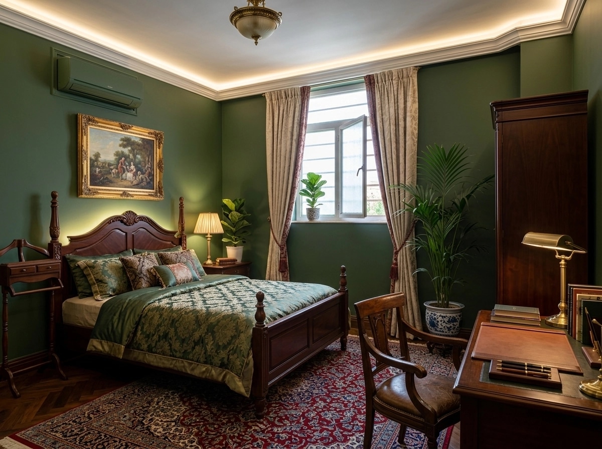 Interior design in British style — Bedroom by GenRoom AI