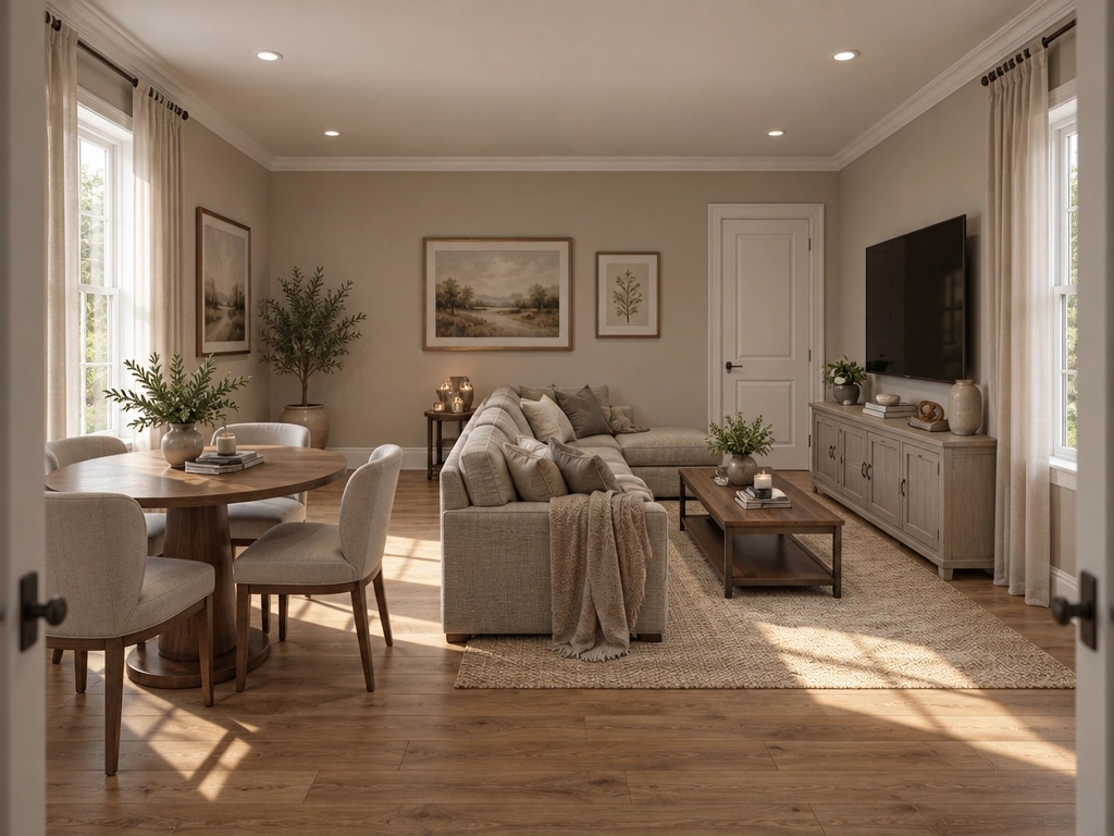 Interior design in Transitional style — Living Room by GenRoom AI
