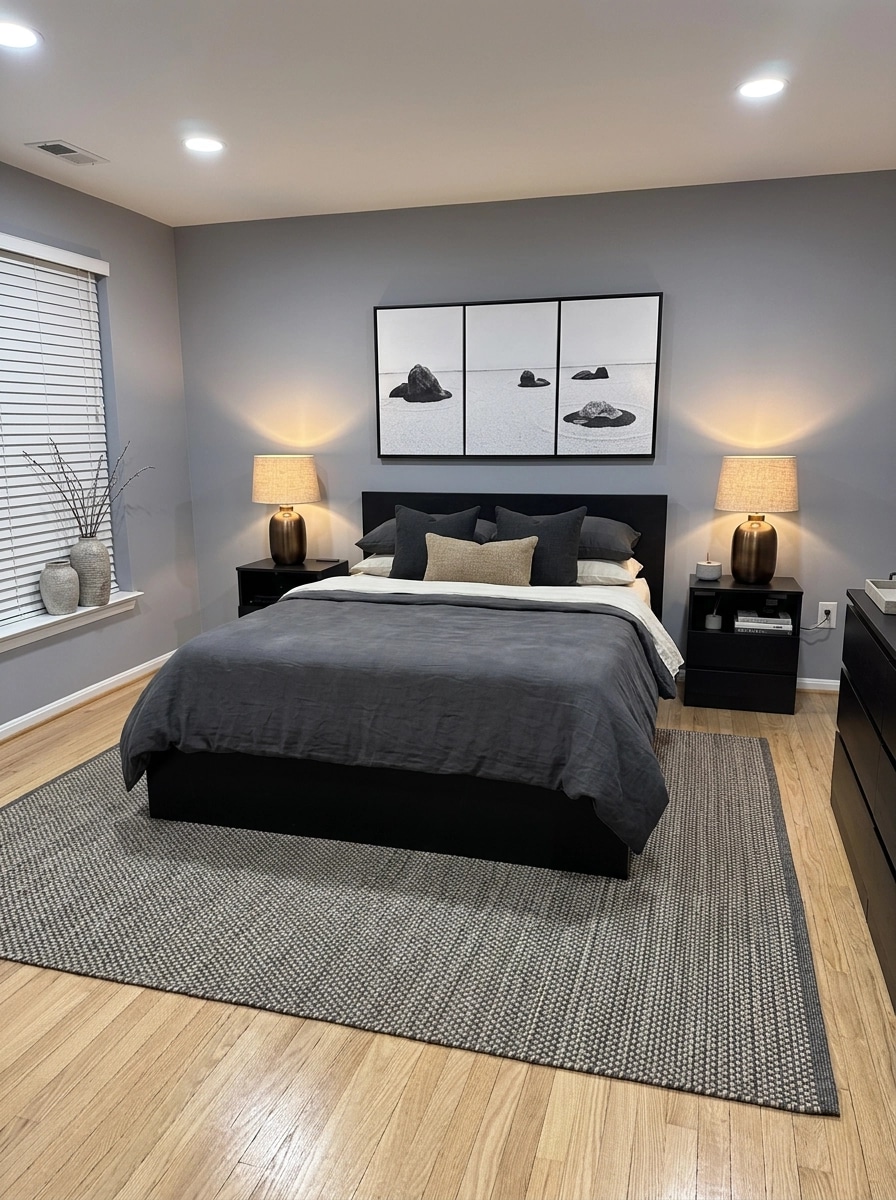 Japandi Bedroom design — interior photo by GenRoom AI