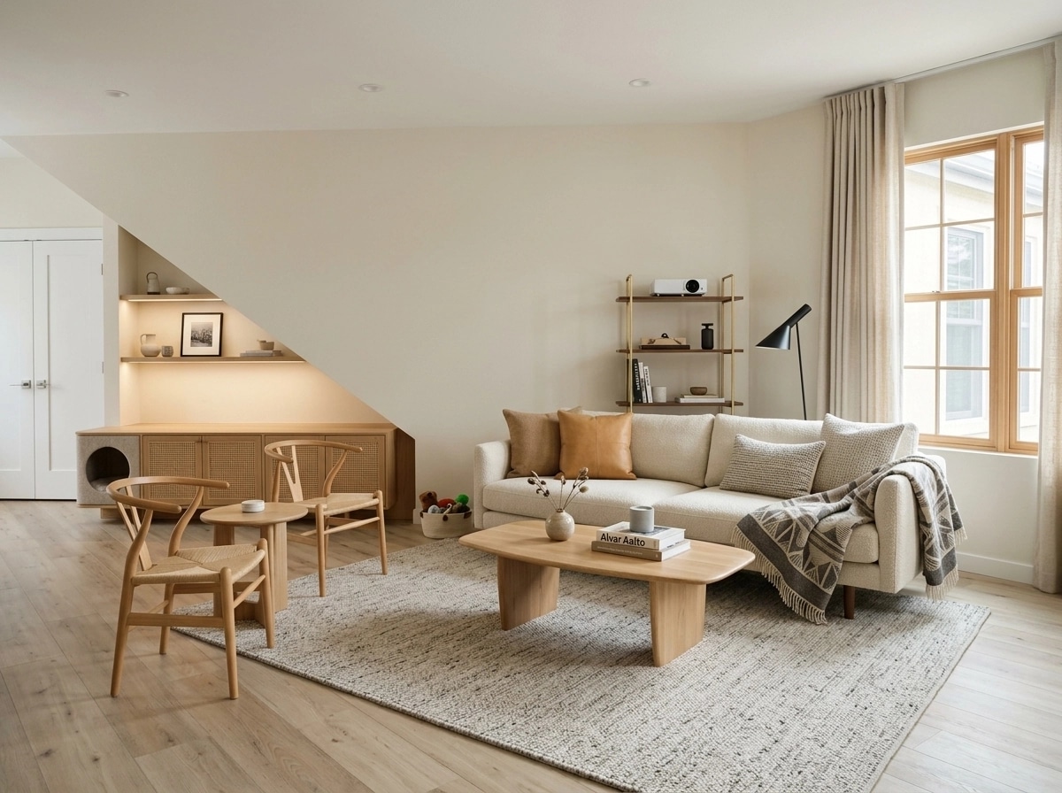 Scandinavian Living Room design — interior photo by GenRoom AI