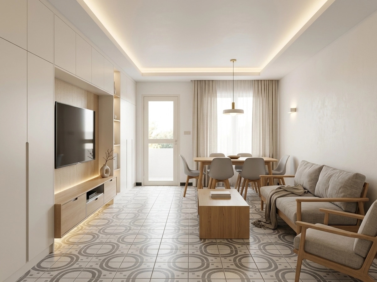 Interior design in Scandinavian style — Living Room by GenRoom AI