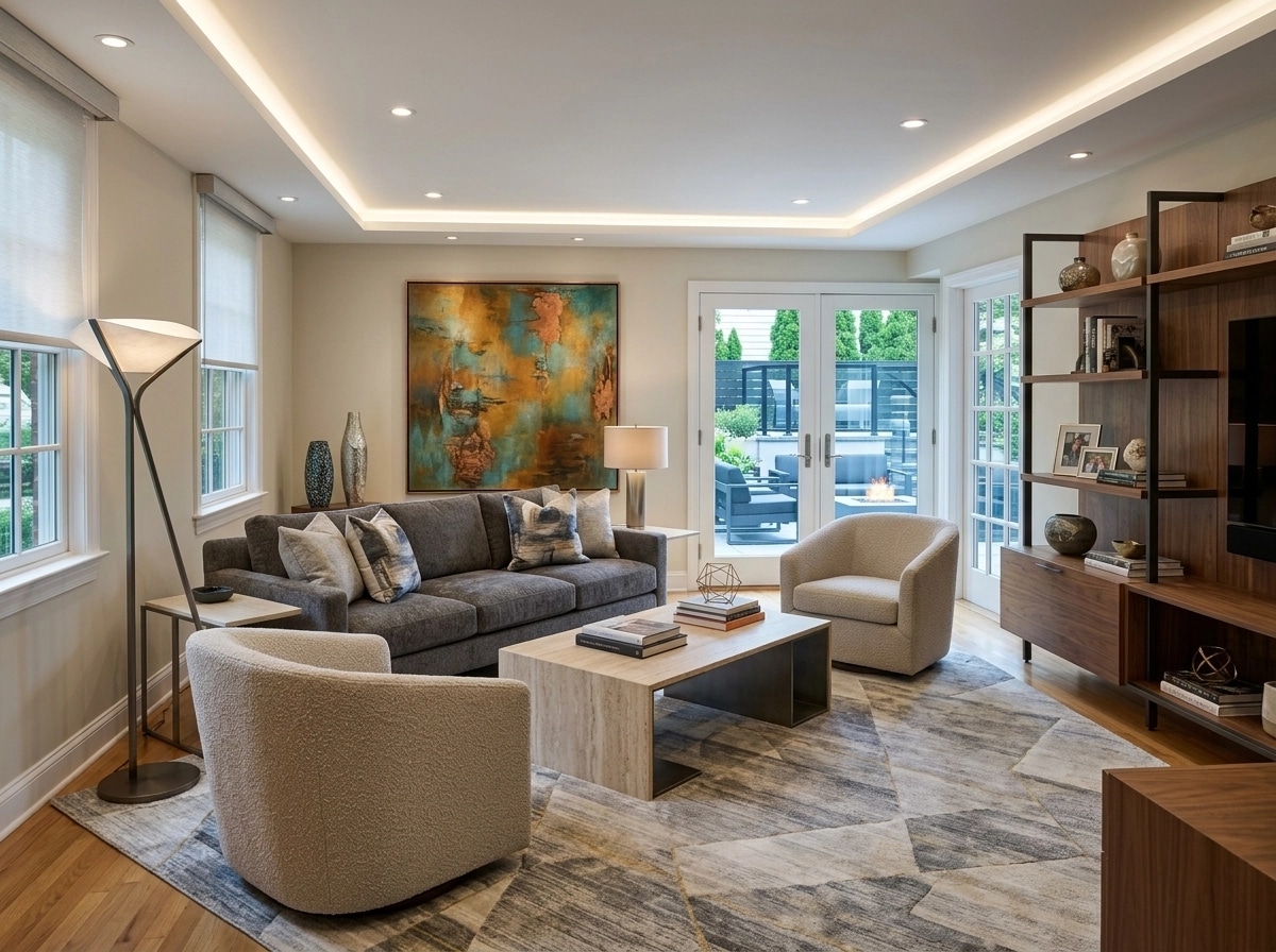 Interior design in Contemporary style — Living Room by GenRoom AI