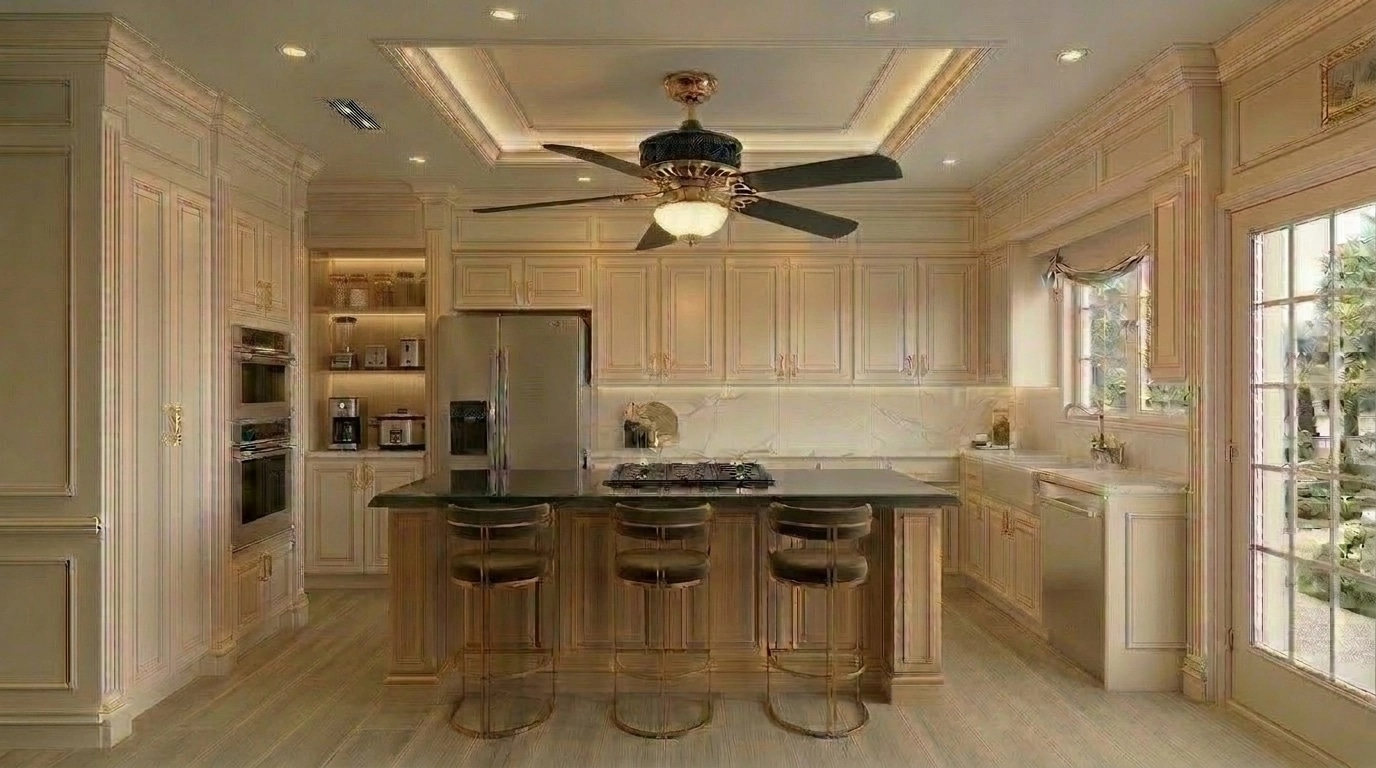 Neoclassic Kitchen design — interior photo by GenRoom AI