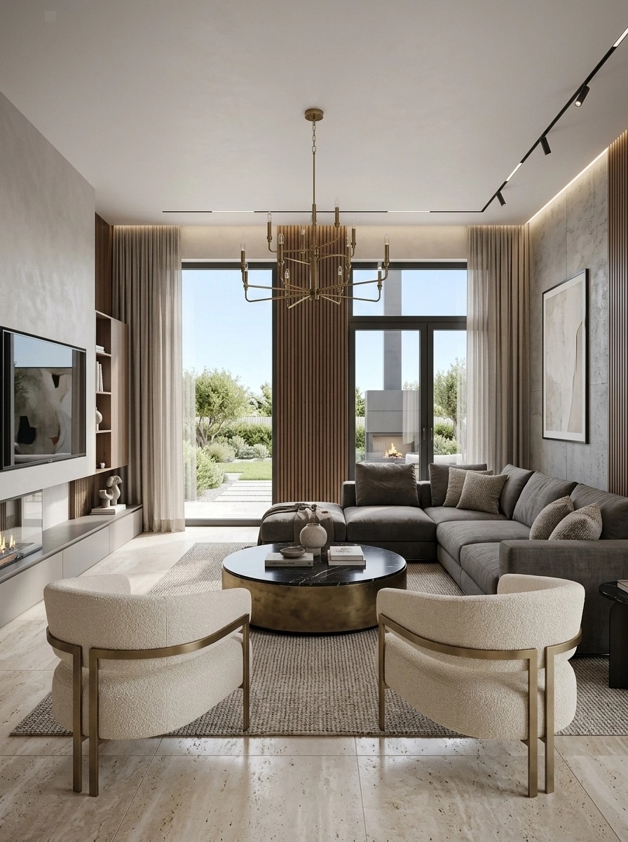 Interior design in Contemporary style — Living Room by GenRoom AI