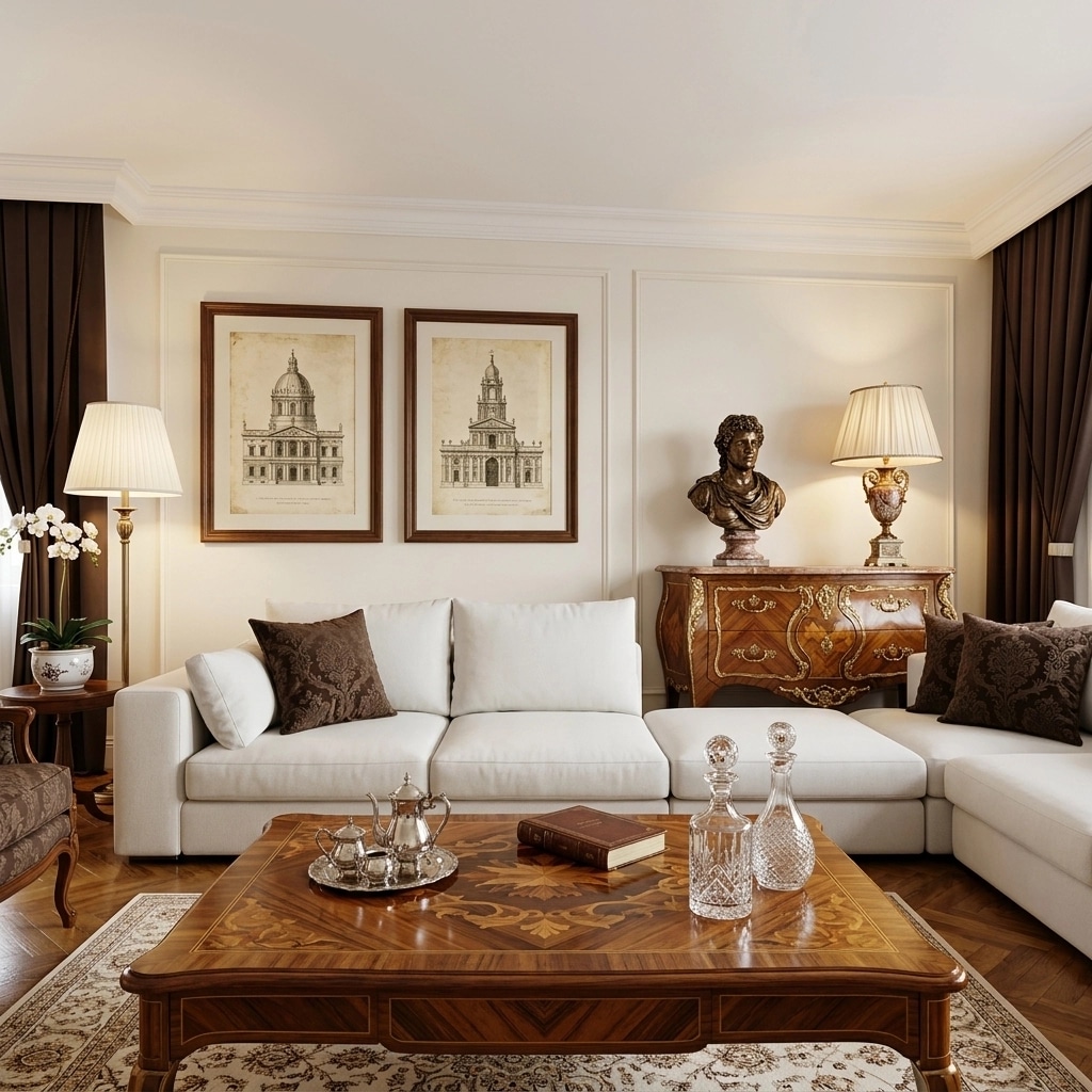 Interior design in Classic style — Living Room by GenRoom AI