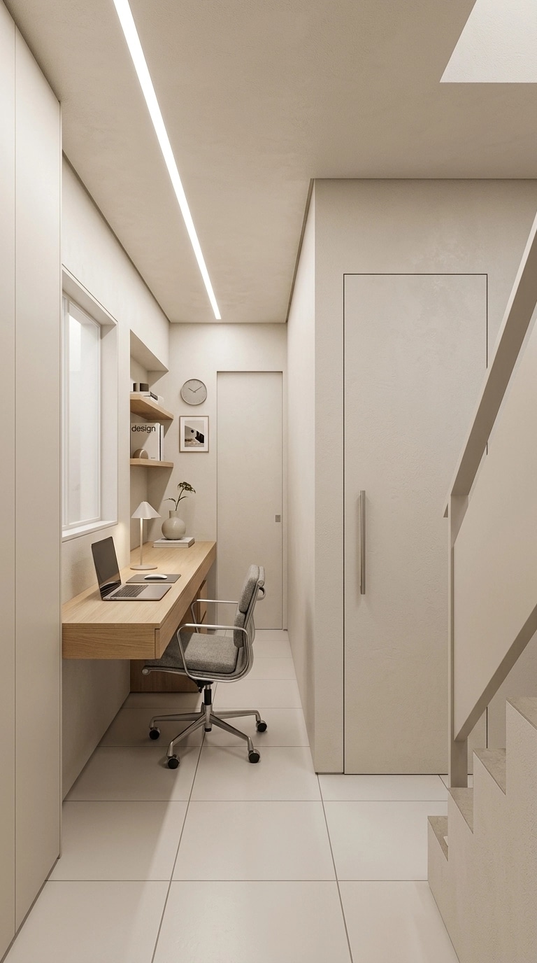 Minimalism Office design — interior photo by GenRoom AI