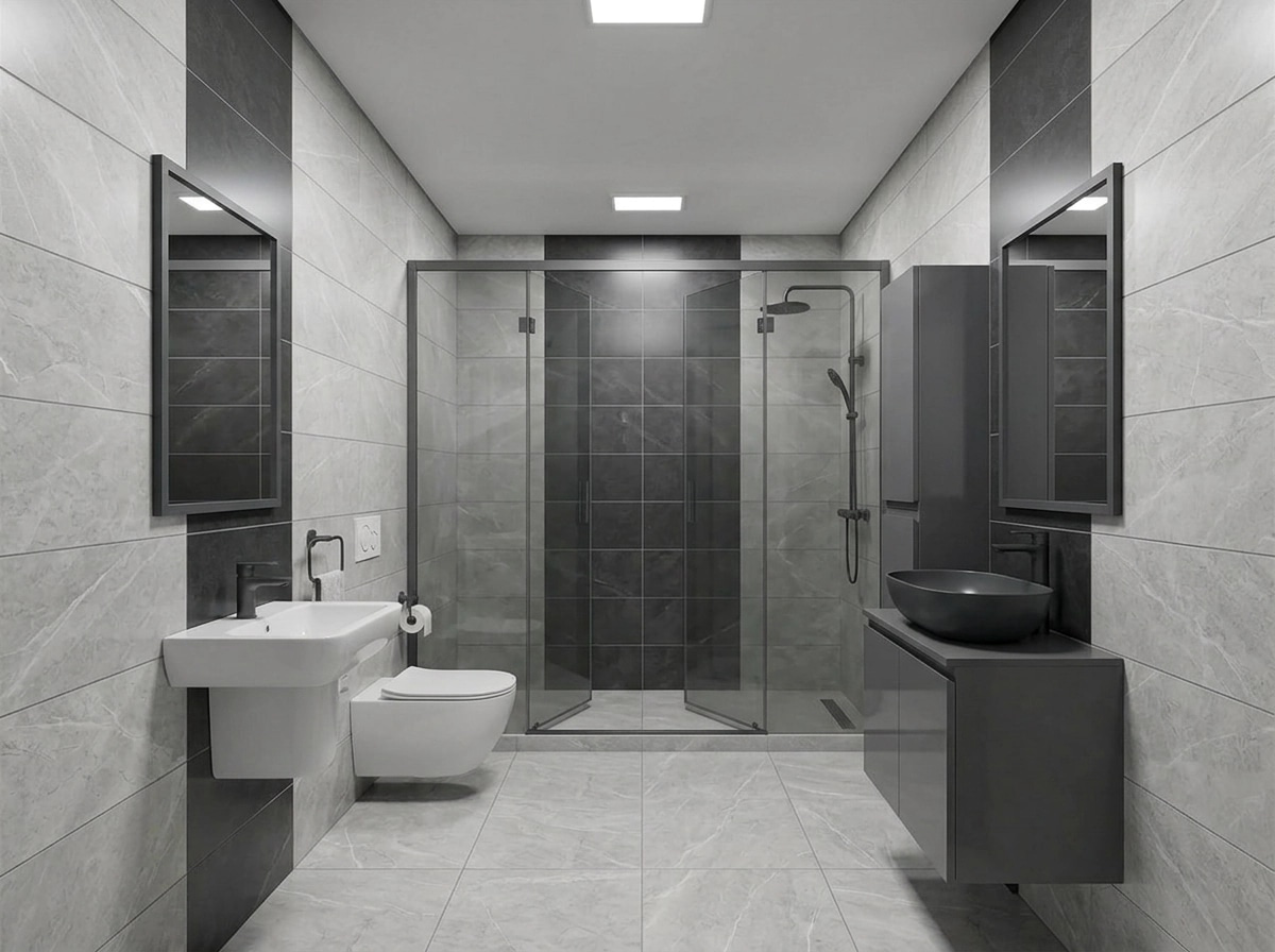Bathroom interior in no_style style — photo by GenRoom AI
