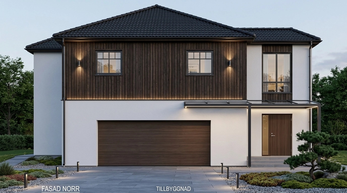 Scandinavian Facade Facade design — facade photo by GenRoom AI